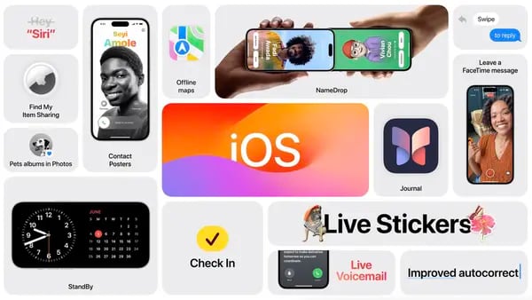 Nuevo IOs 17: lista de las nueva funciones para Iphone, Mac y más de Apple