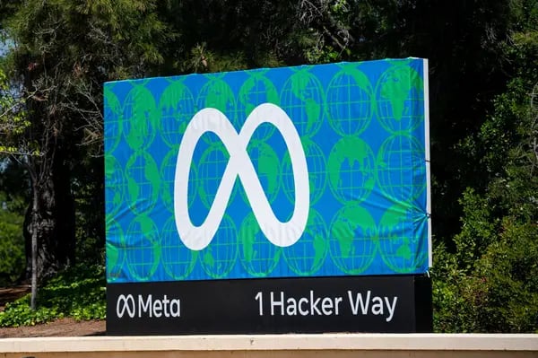 Sede de Meta en Menlo Park, California, EE.UU.