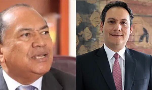 El exministro de Minas, Amylkar Acosta, y el viceministro técnico de Hacienda, Gonzalo Hernández