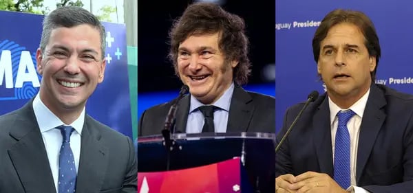 Milei, Lacalle Pou y Peña, las estrellas políticas en el foro empresarial de Bariloche