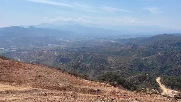 Panorámica del proyecto minero en Azacualpa, Copán.