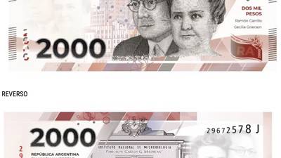 Nuevo billete de 2.000 pesos argentinos 2023: cuánto ahorra el Estado y cuándo llegarádfd