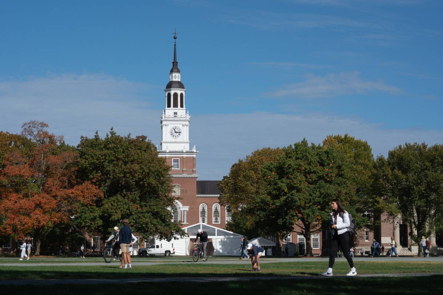 Baker-Berry Library on the campus of Dartmouth College in Hanover, New Hampshire, U.S., on Friday, Oct. 15, 2021.
