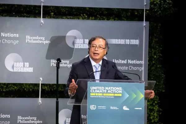 El presidente habla durante la Acción Climática de las Naciones Unidas: Race to Zero and Resilience Forum en Nueva York, Estados Unidos, el miércoles 21 de septiembre de 2022.