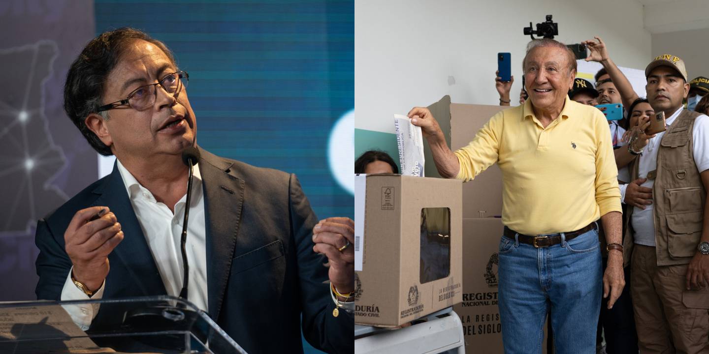 Petro y Hernández, candidatos a la Presidencia de Colombia