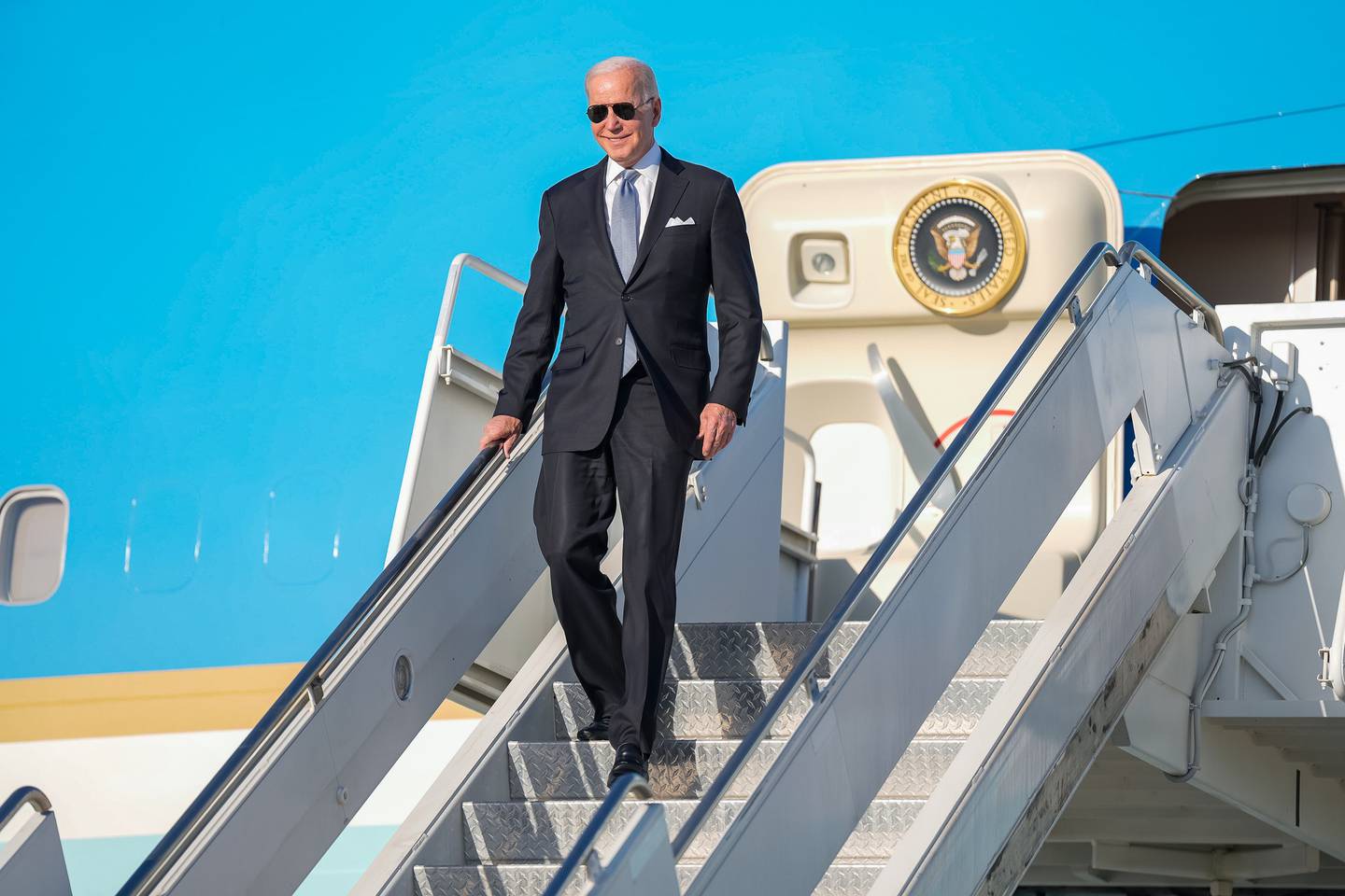 El presidente Joe Biden durante su gira en la COP27.