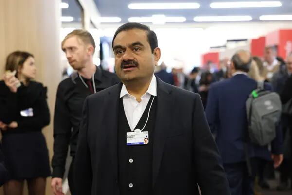 Gautam Adani at the World Economic Forum in Davos on Jan. 17.