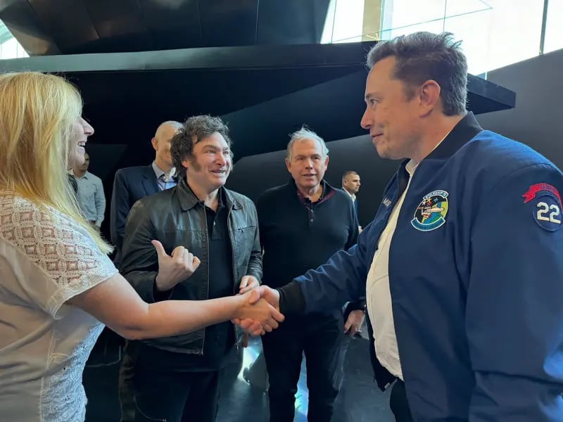 Cumbre entre Elon Musk y Javier Milei.