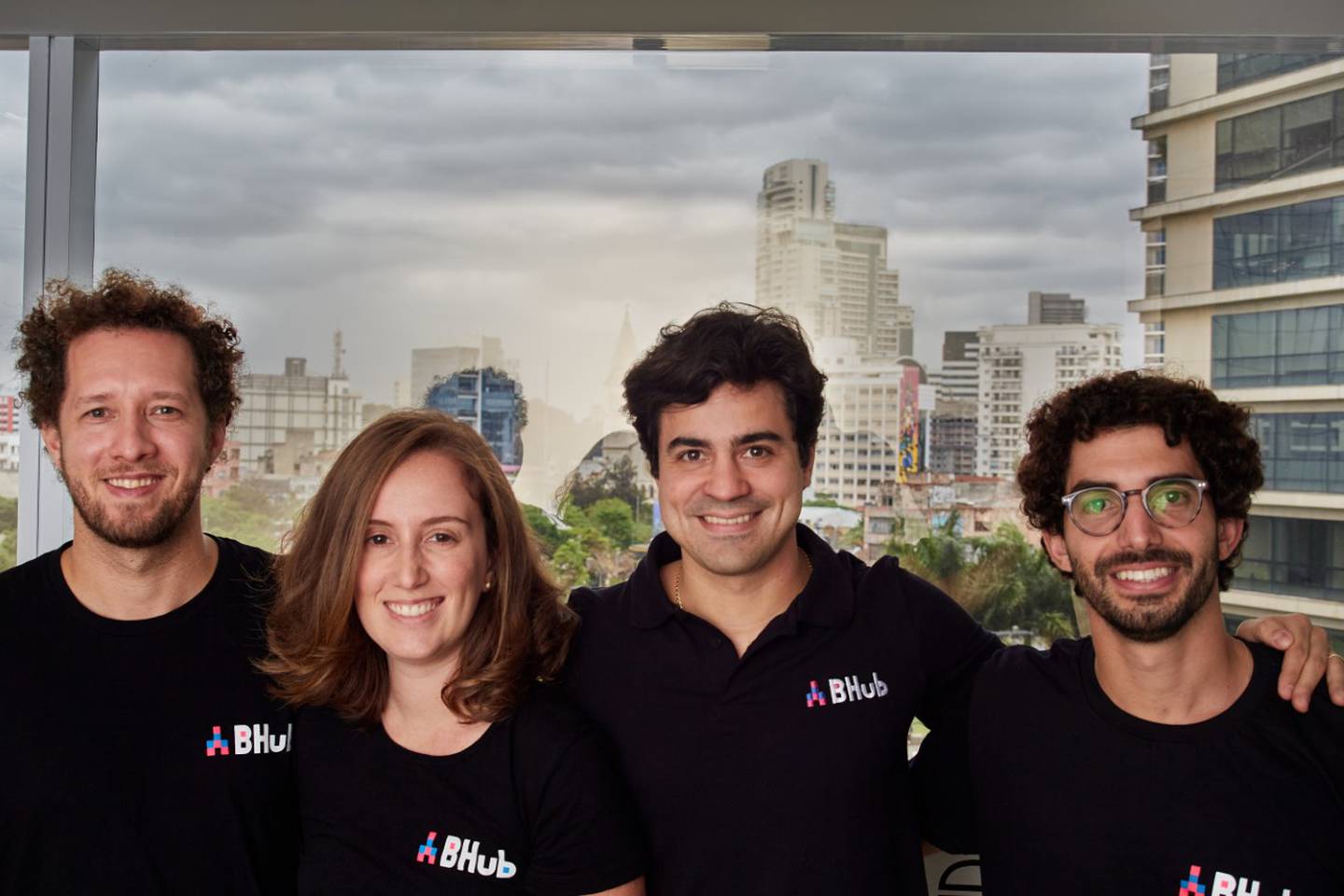 The Bhub team: Marcelio Leal, Vanessa Muglia, Jorge Vargas Neto, Fernando Ricco