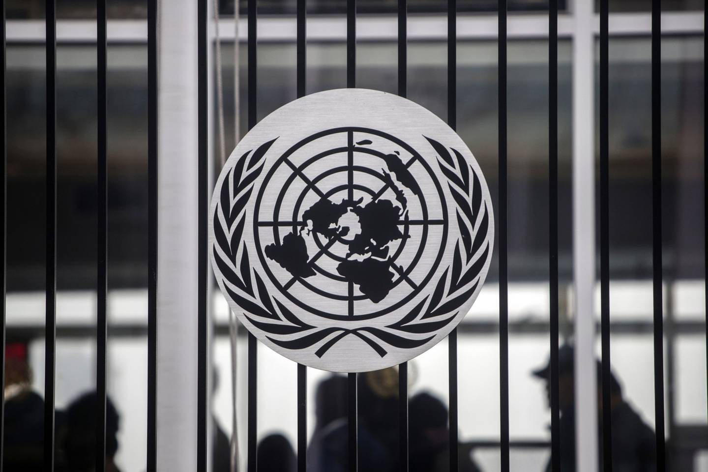 El logo de la Organización de las Naciones Unidas (ONU). Foto: Victor J. Blue/Bloomberg