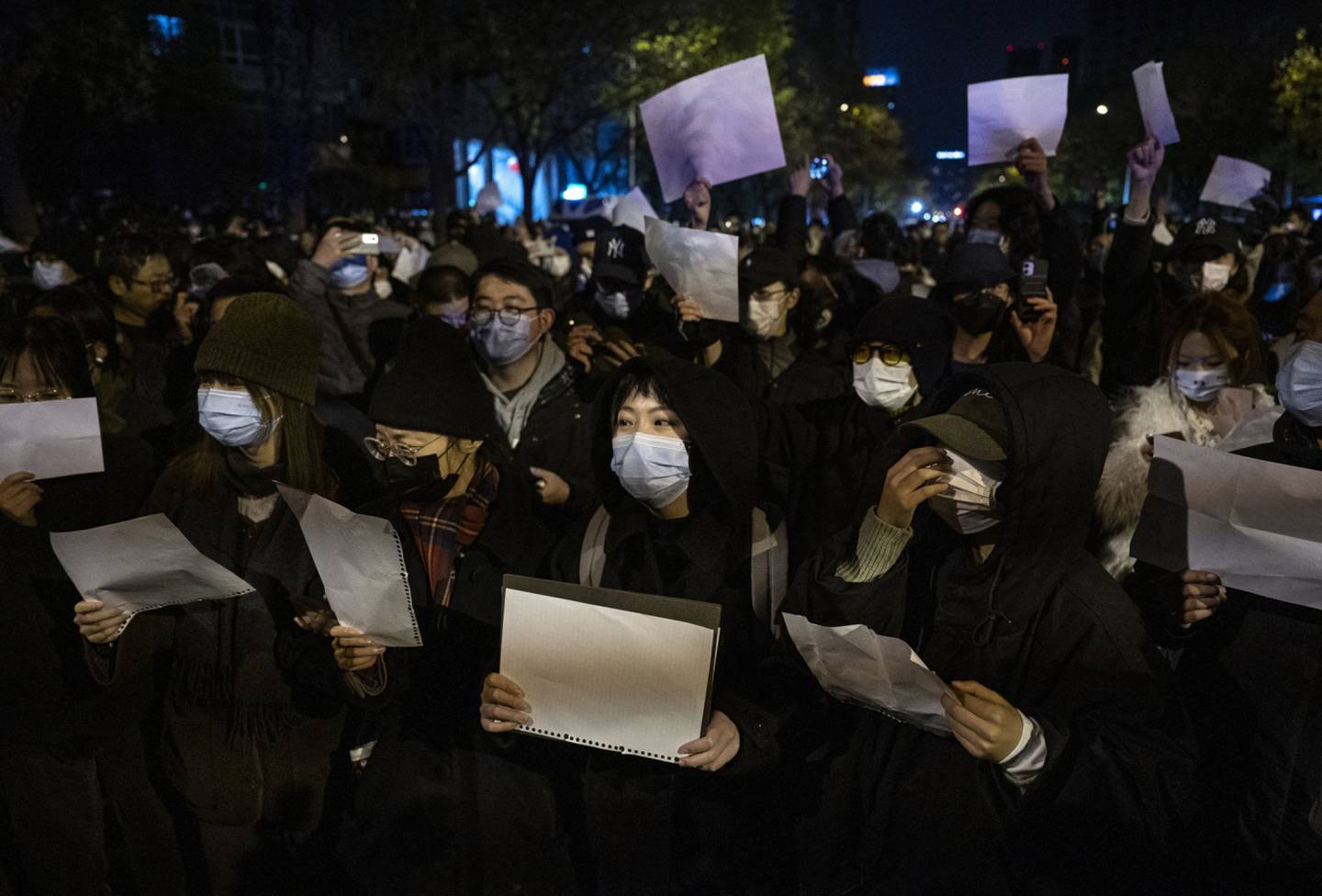 Imagen de una protesta en Pekíndfd