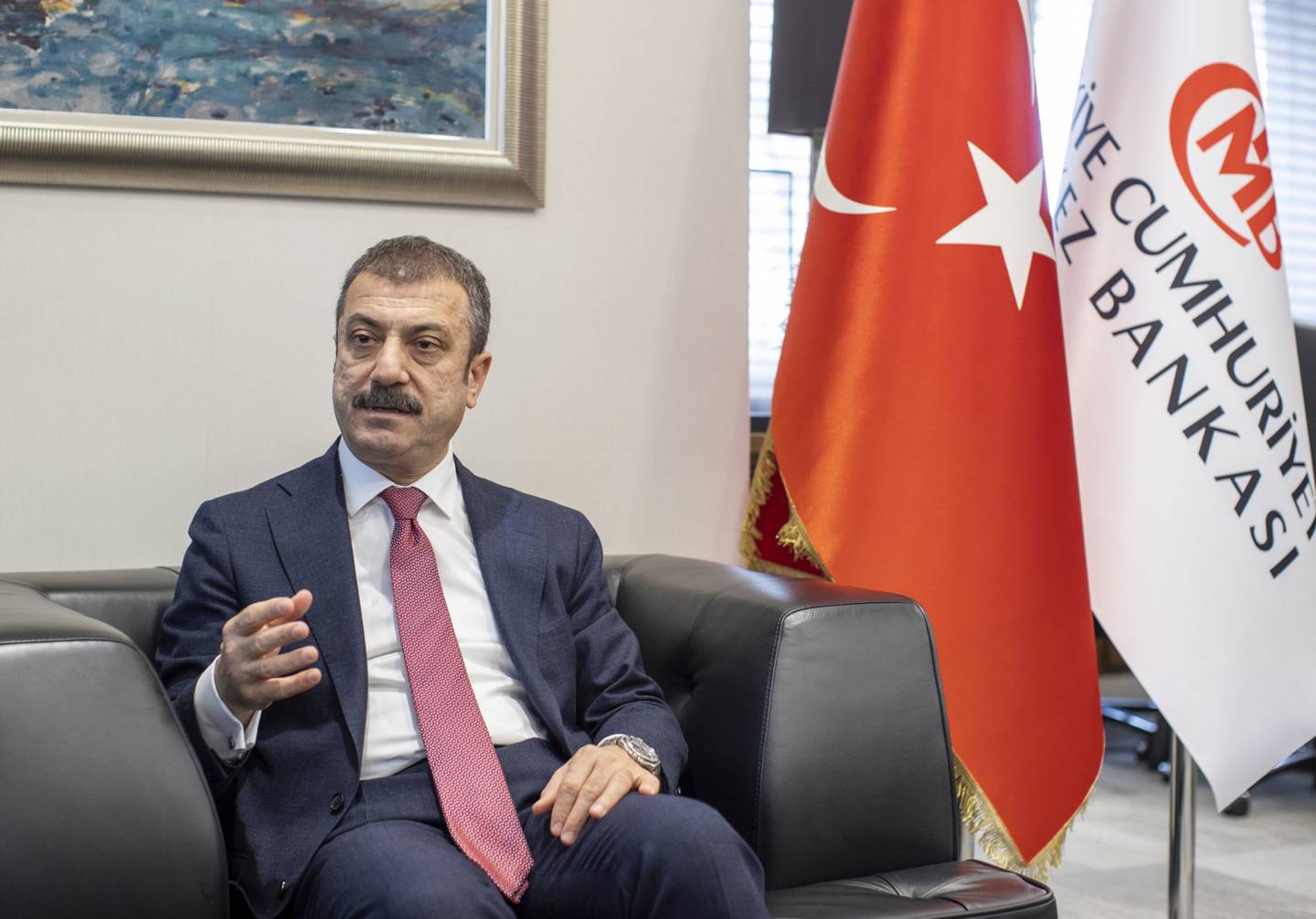 El gobernador del banco central turco, Sahap Kavcioglu
