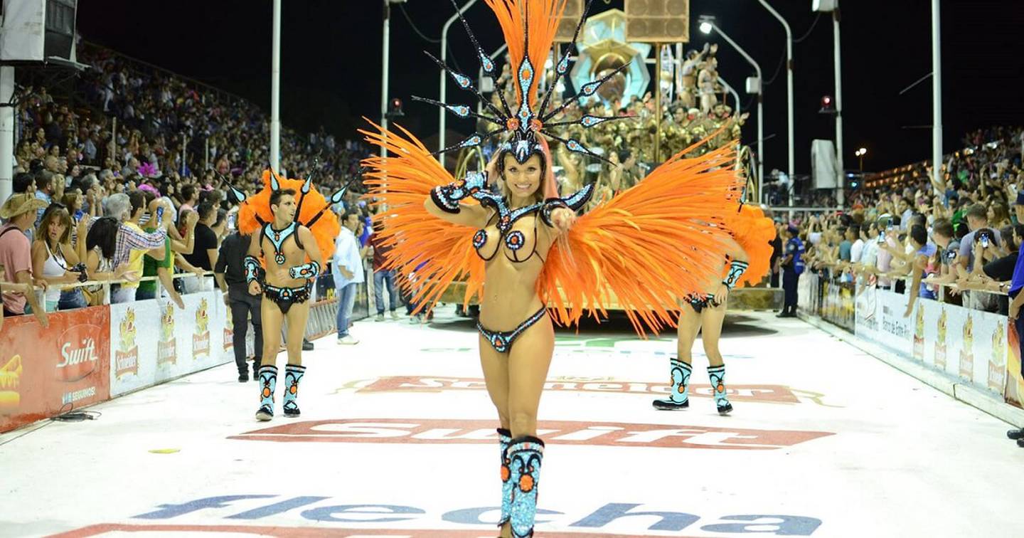 Carnaval en la ciudad de Gualeguaychú, provincia de Entre Ríos.
