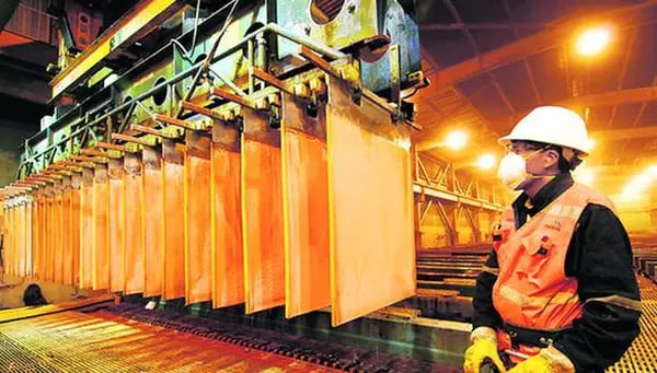 Producción de cobre en Perú sería menor que 4 mlls. de toneladas esta década.