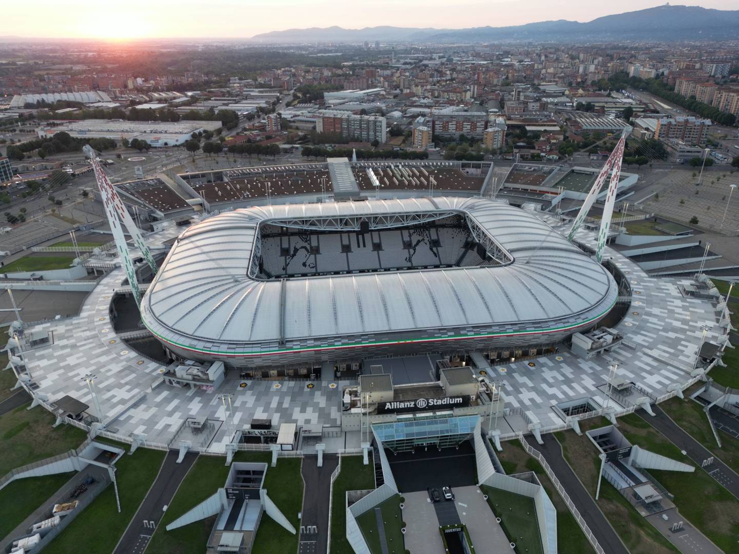 Juventus Allianz Stadium en Turín, Italia.