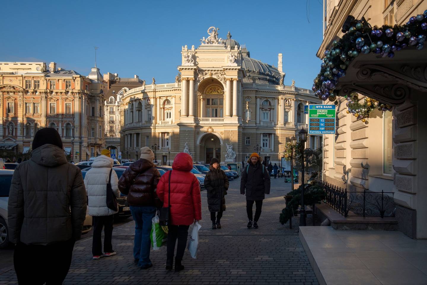 The historic center of Odessa on Jan. 22.dfd