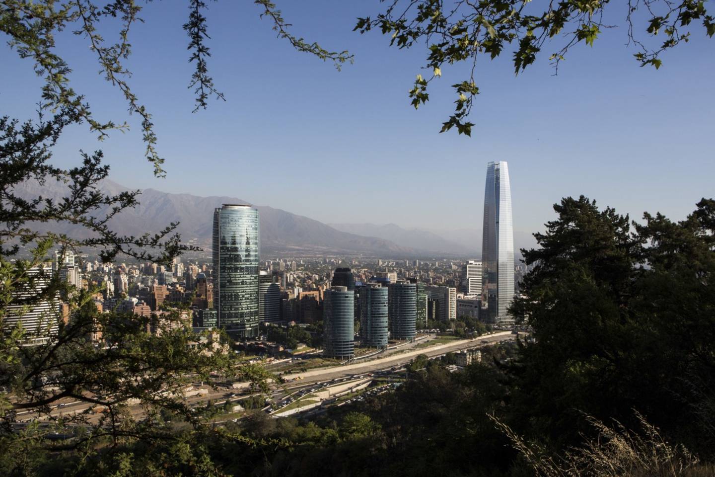 Downtown Santiago, Chile. Photographer: Ronald Patrick/Bloomberg
