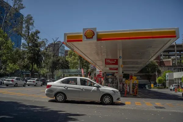 Una gasolinera de la marca Shell en la Ciudad de México, México.