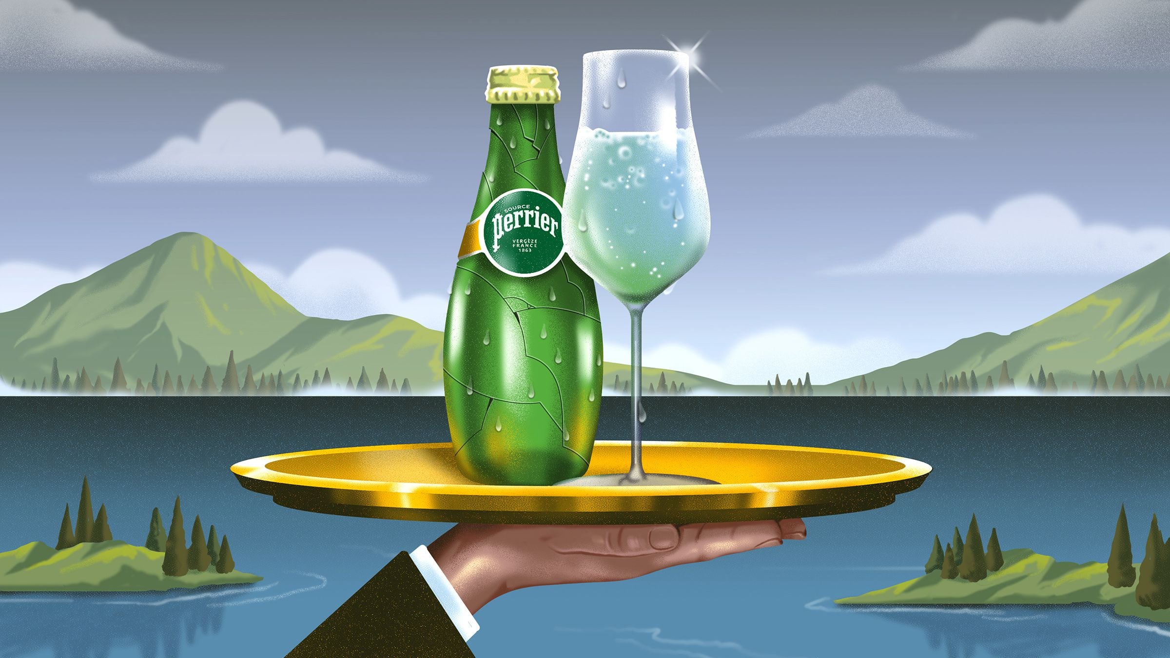 Contaminación de los pozos de Perrier pone en tela de juicio a la marca de agua de lujo