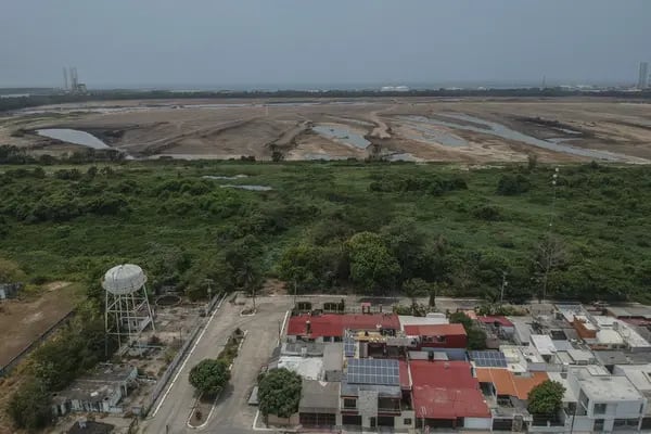 El sitio de la refinería de Pemex Dos Bocas en Tabasco.
