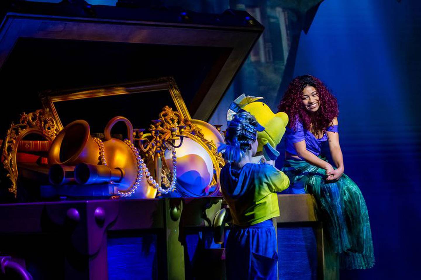 La Sirenita es la inspiración de una de las producciones teatrales más ambiciosas a bordo del barco. Fuente: Disney