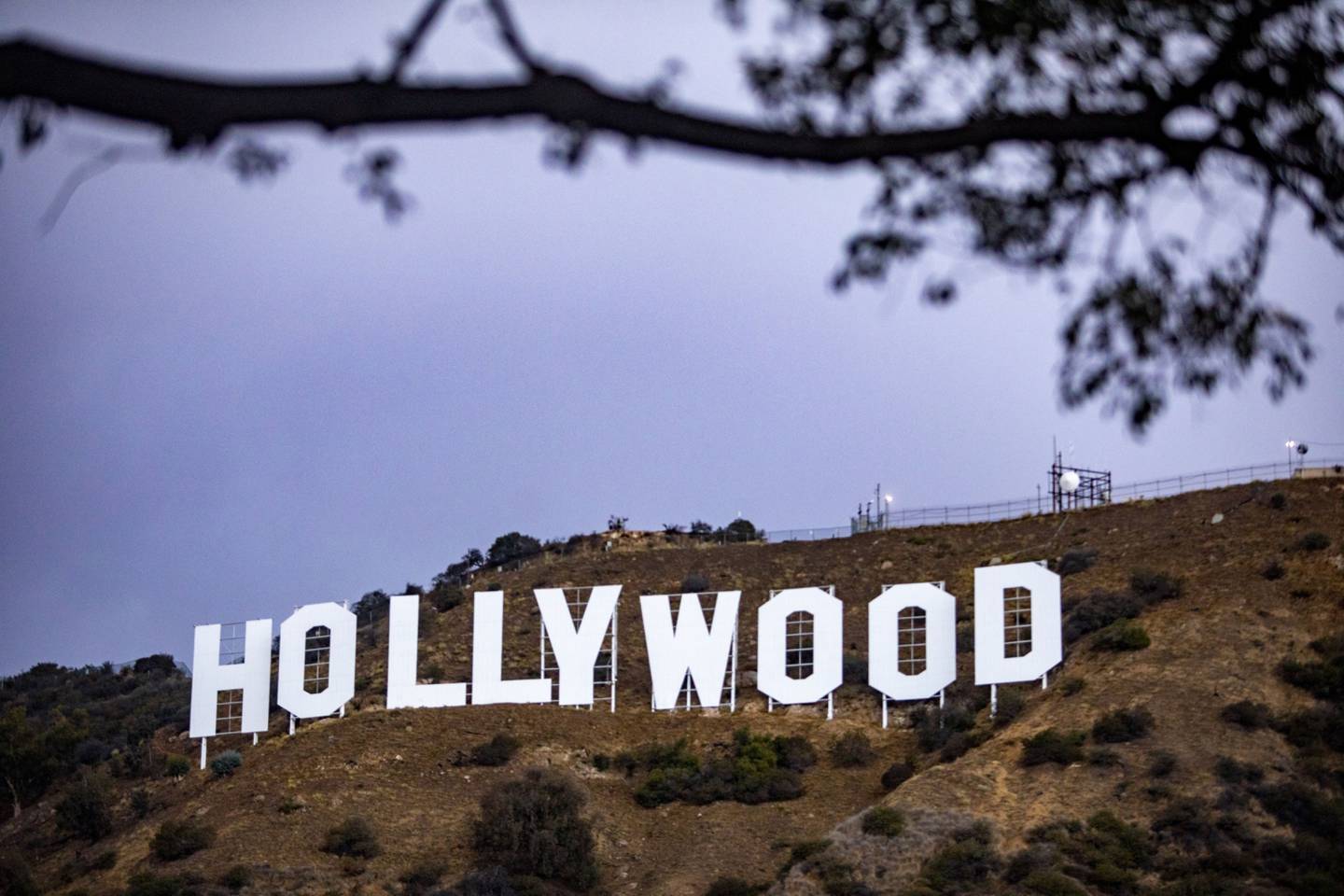 El cartel de Hollywood en Los Ángeles, California
