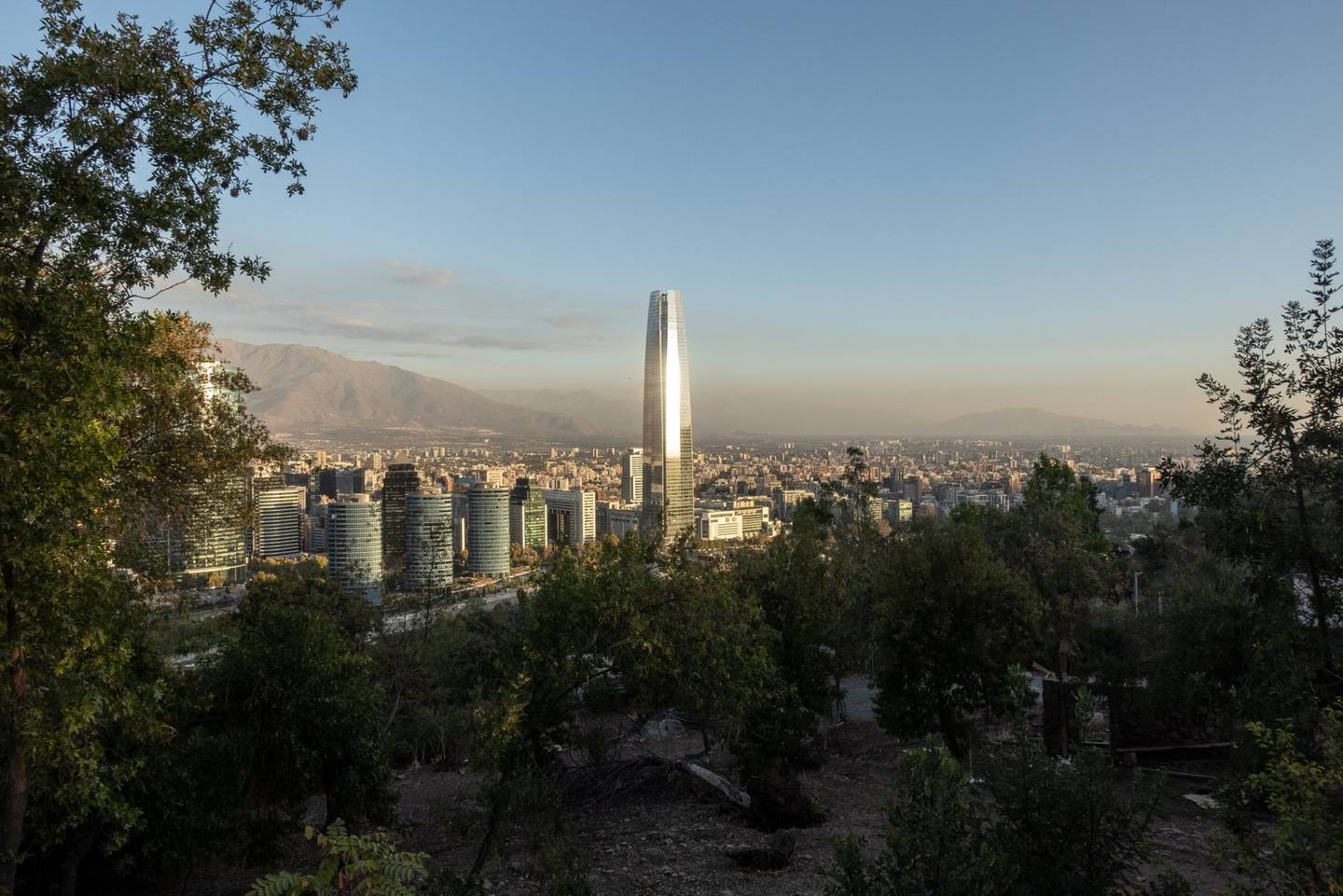 La ciudad de Santiago de Chile. Fotógrafo Cristóbal Olivares/Bloomberg