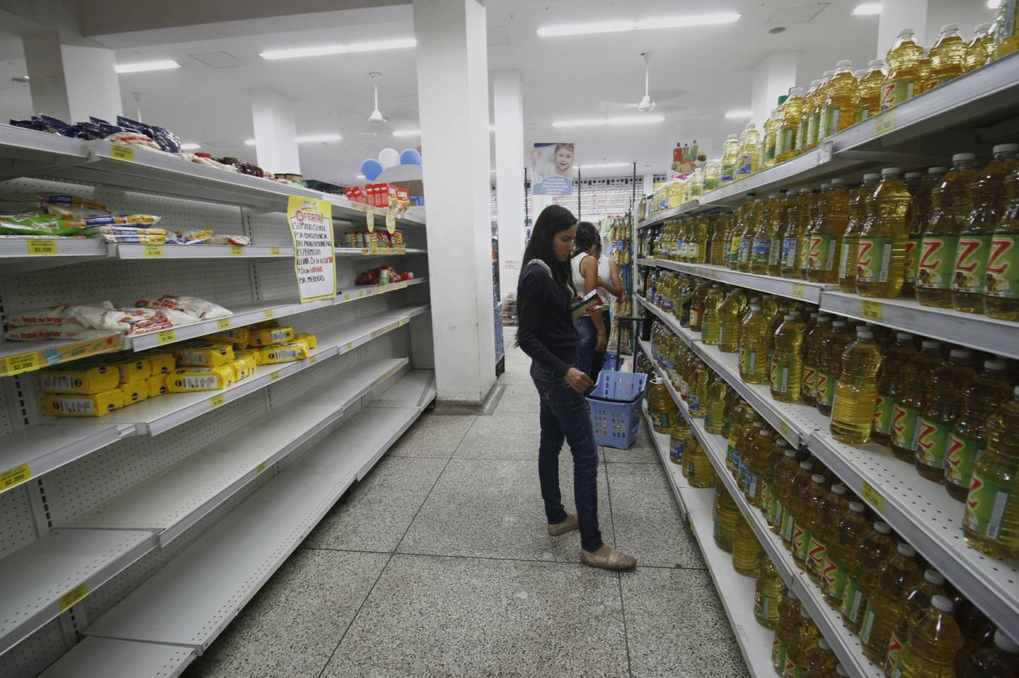 Un supermercado en Cúcuta, Colombia.