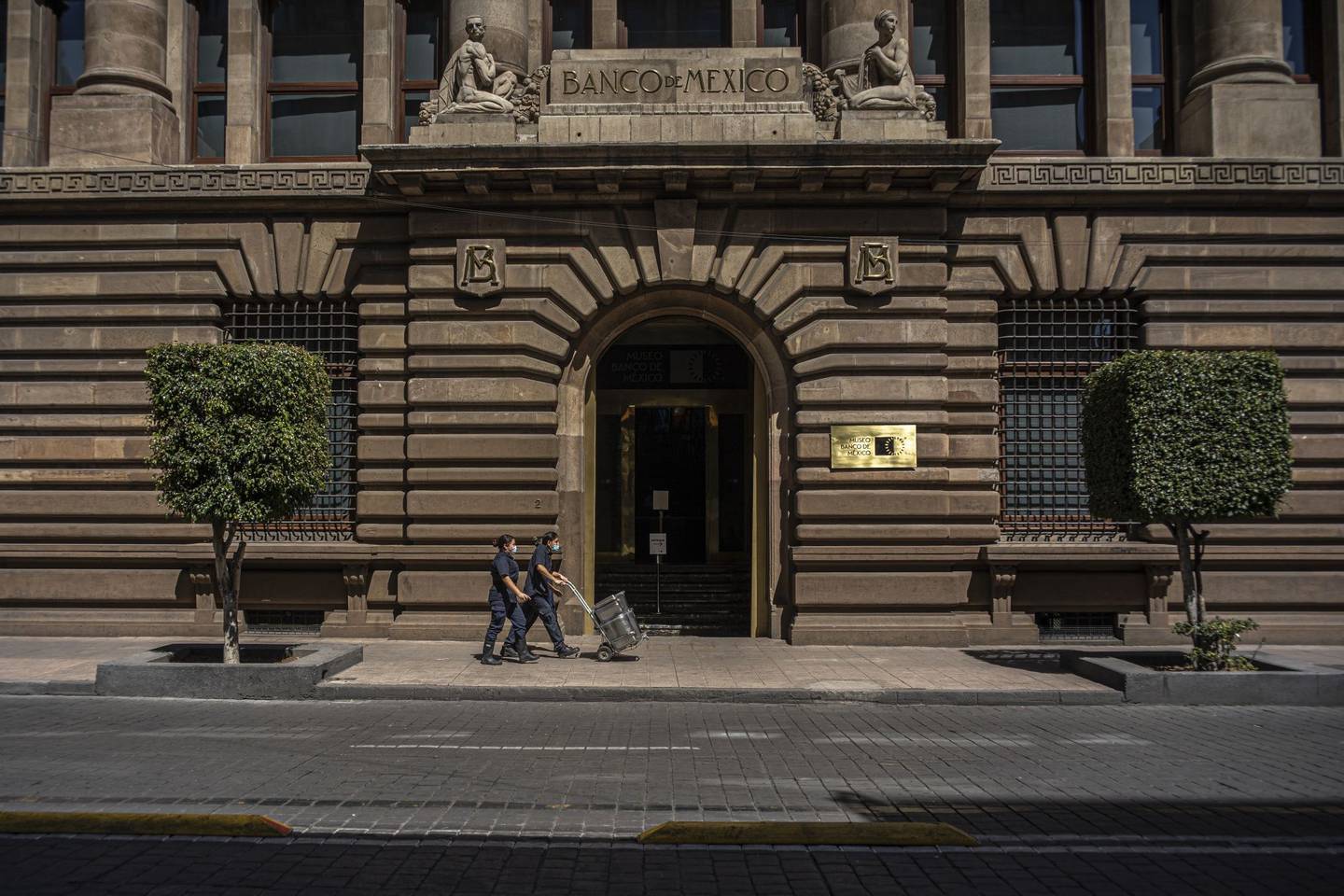 El Banco de México (Banxico) en Ciudad de México, el viernes 11 de febrero de 2022. Foto: Bloombergdfd