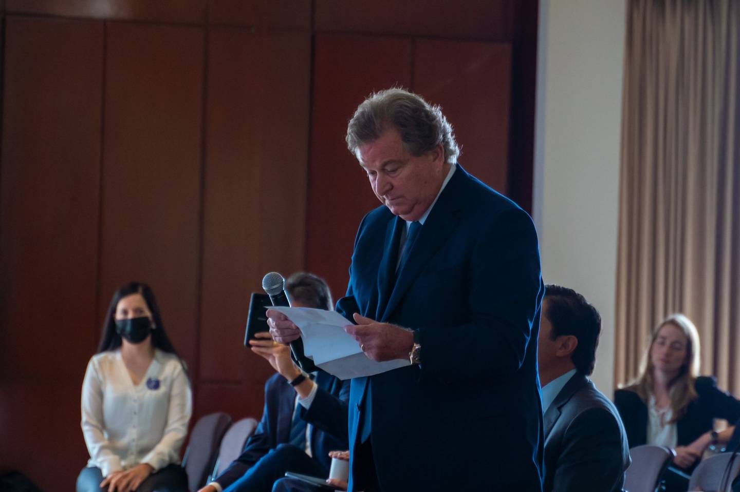 Jaime Gilinski durante la Asamblea de Grupo Sura en marzo de 2022