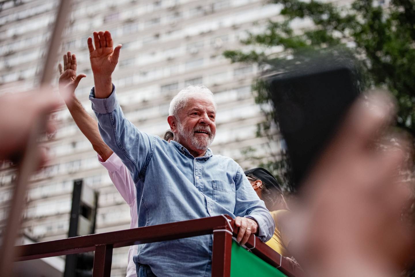 El entonces candidato asistió a un mitin de campaña final antes de la segunda vuelta de las elecciones presidenciales en la Avenida Paulista en Sao Paulo, Brasil, el sábado 29 de octubre de 2022. dfd