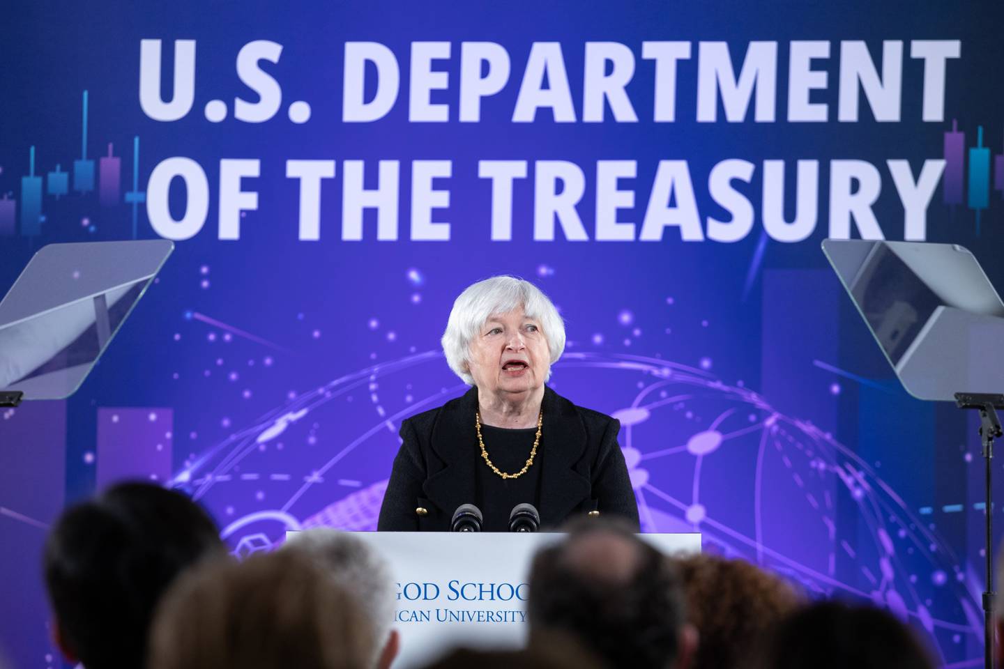 La secretaria del Tesoro de EE.UU.