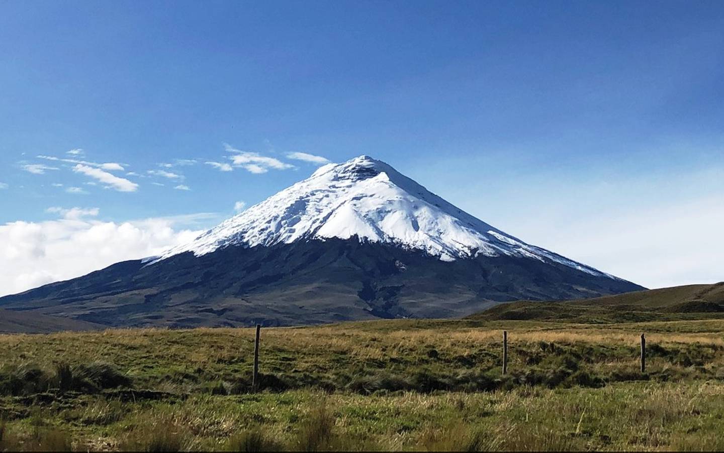 El Cotopaxi, de Ecuador, es el segundo volcán activo más alto del mundo.