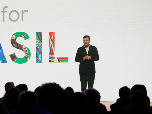 O presidente do Google Brasil, Fábio Coelho, durante o evento Google for Brasil
