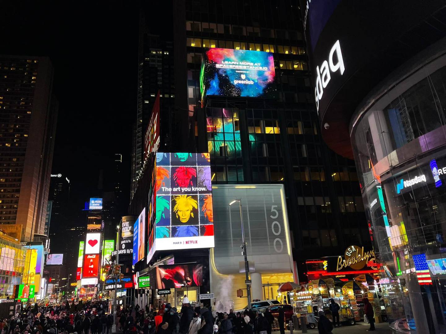 Téllez indicó que seleccionaron “Times Square para realizar el lanzamiento oficial pues es aquí donde se proyectan las colecciones de NFT más reconocidas del mundo”.dfd