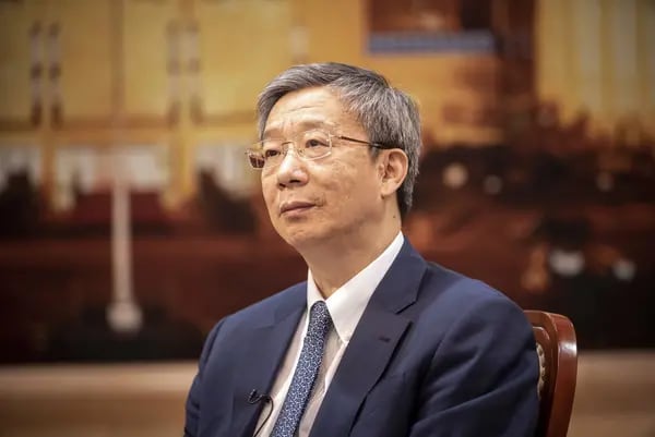 Gobernador del Banco Popular de China, Yi Gang.