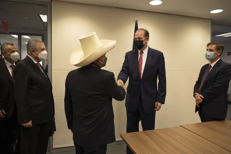Presidente del Banco Mundial se reunió con Pedro Castillo en EE.UU.: ¿qué discutieron?dfd