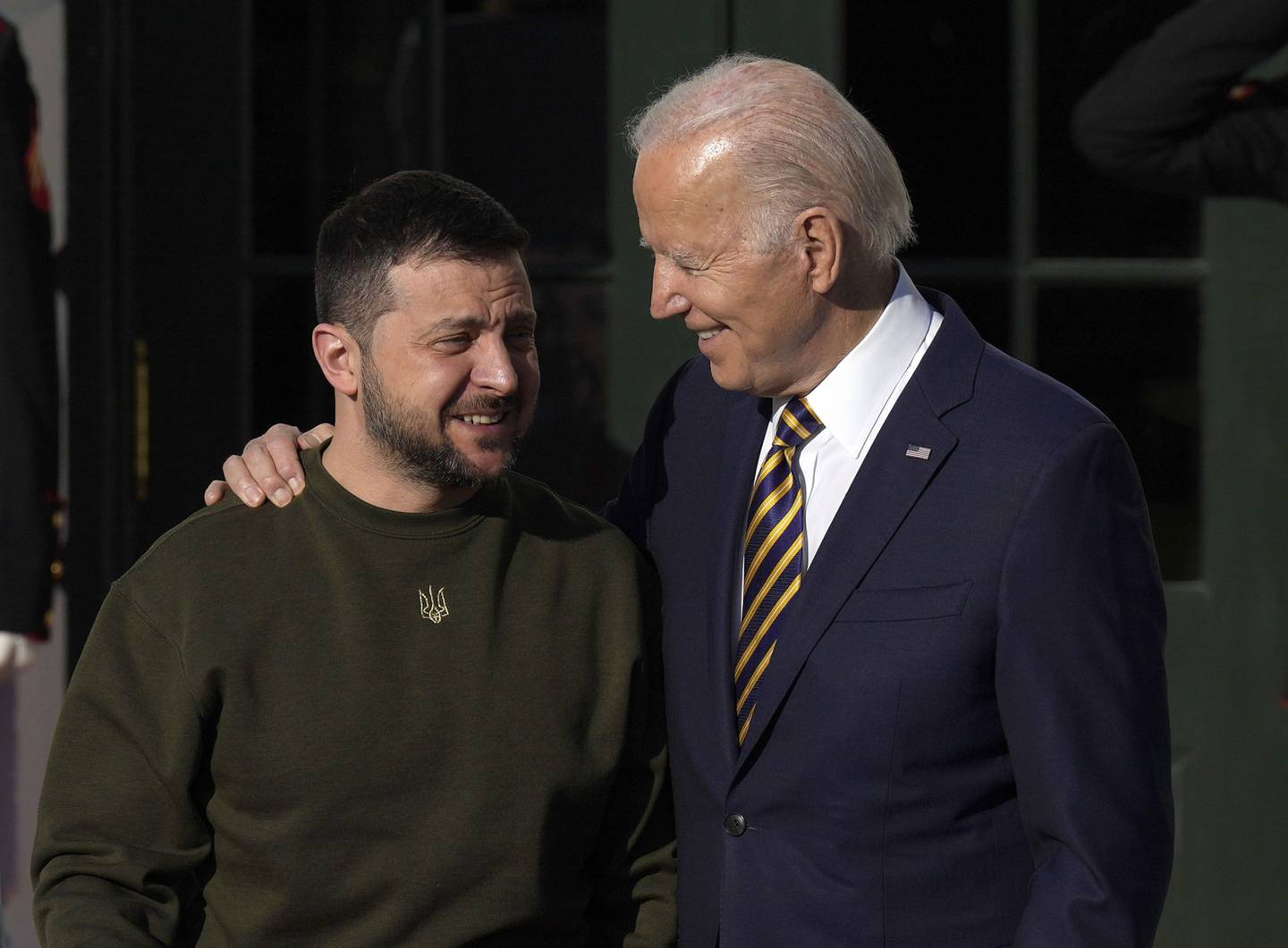 Joe Biden y Volodymyr Zelenskiy