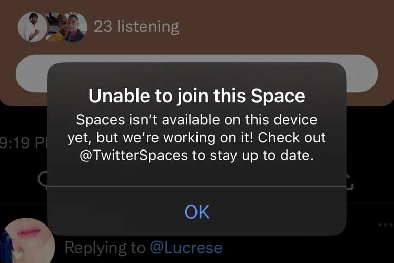 Twitter Spaces went down just as thousands attended a session criticizing Musks bans.dfd