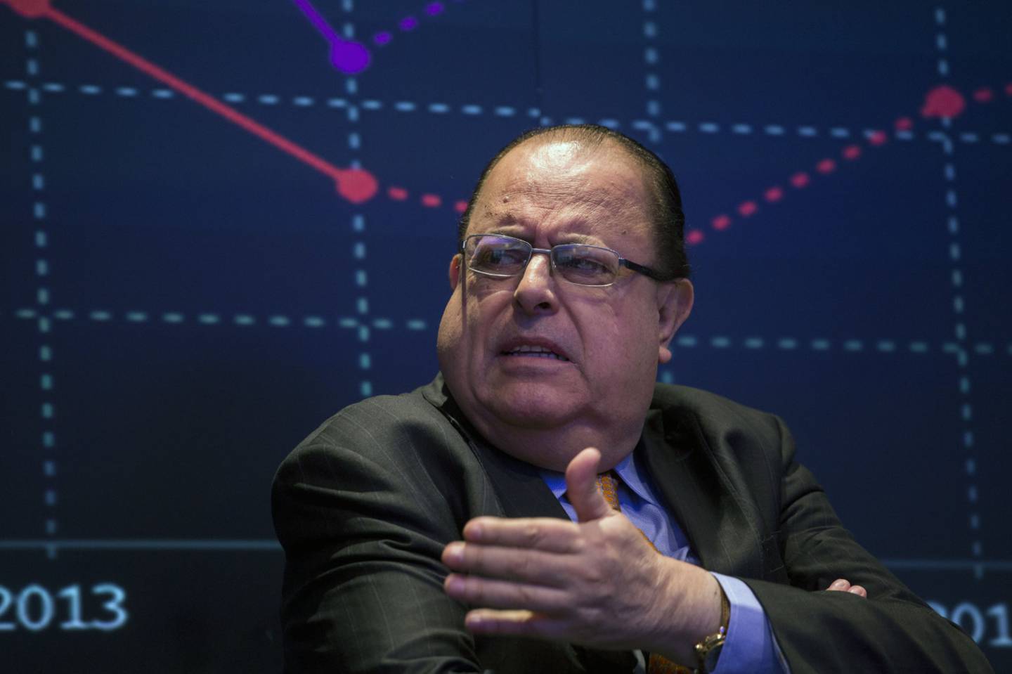 Julio Velarde, presidente del Banco Central de Reserva del Perú, habla en la Cumbre Monetaria de las Américas de Bloomberg en Nueva York, Estados Unidos, el lunes 20 de abril de 2015.dfd
