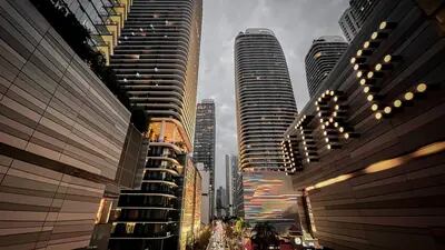 Brickell, in Miami, is part of the city's vibrant business scene.