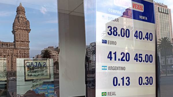 El dólar en Uruguay en racha a la baja y está próximo a su mínimo de 2022dfd