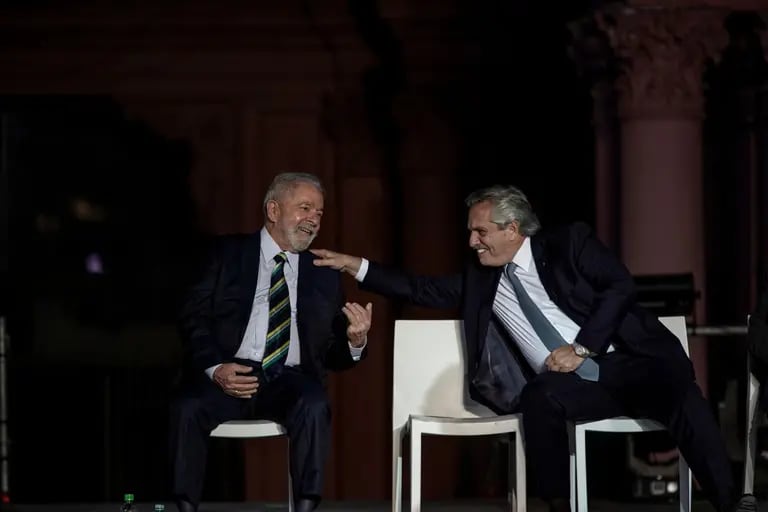 Alberto Fernández y Lula da Silva, en Buenos Aires en 2021dfd