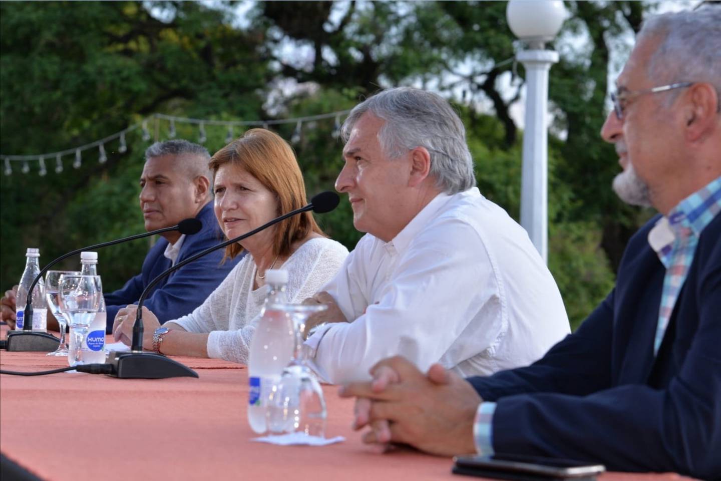 La presidenta del PRO visitó al gobernador radical en Jujuy y coincidieron en elogios.dfd