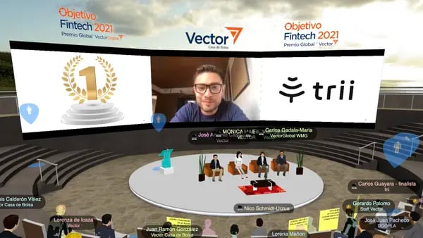 Vector Casa de Bolsa premia en el metaverso a la startup colombiana Triidfd