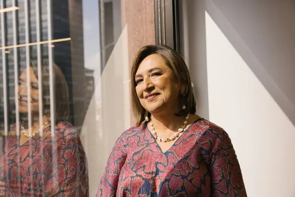 La senadora Xóchitl Gálvez, candidata presidencial de la oposición de México, luego de una entrevista de Bloomberg TV en Ciudad de México, México, el jueves 7 de septiembre de 2023. Fotógrafo: Alicia Vera/Bloomberg