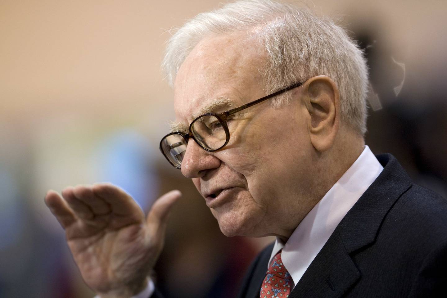 Warren Buffett, presidente de Berkshire Hathaway Inc., 2 de mayo de 2009. Fotógrafo: Andrew Harrer/Bloomberg via Getty Images