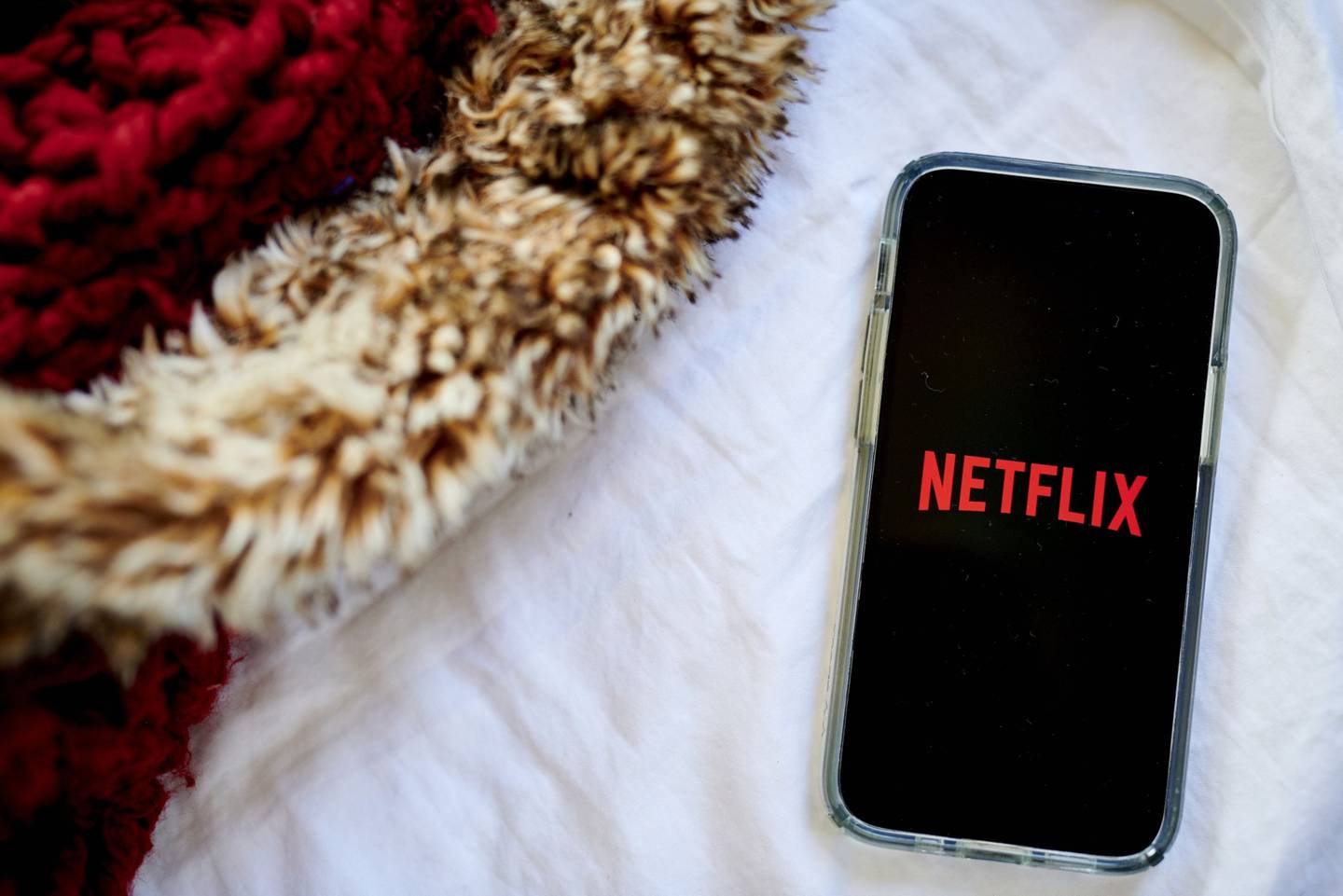 El logo de Netflix en un smartphone. Fotógrafa: Gabby Jones/Bloomber