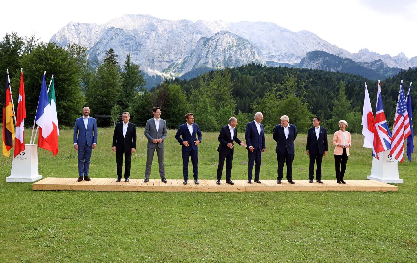 Imagen de los líderes del G7 en Alemania
