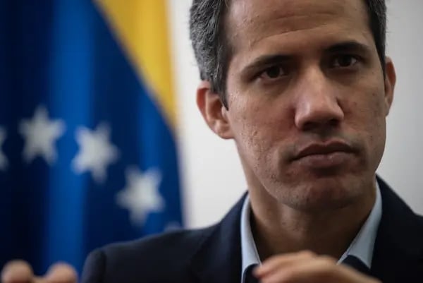Juan Guaidó durante una entrevista en Caracas, Venezuela, el viernes 17 de marzo de 2023.Fotógrafo: Carolina Cabral/Bloomberg